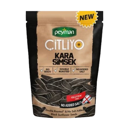 Peyman Çıtlıyo Kara Şimşek black sunflower seeds, unsalted, 284 g (10 oz) bag