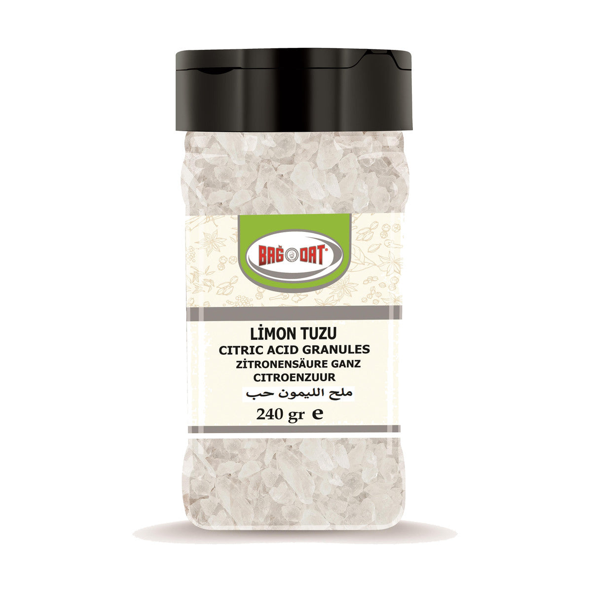 Bagdat Baharat Granular Citric Acid Crystals, 240 g