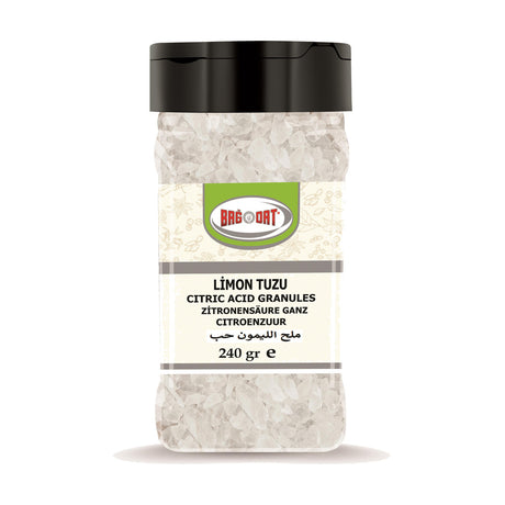 Bagdat Baharat Premium Granular Citric Acid Crystals, 240 g