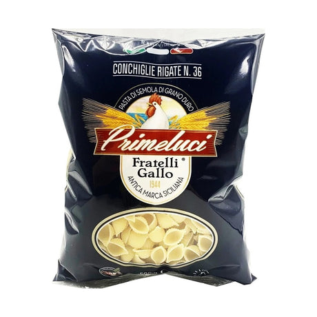Primeluci Conchiglie Rigate Shell N.36 Pasta 500 g - front of pack