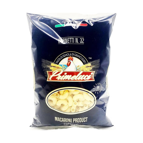 Primeluci Cornetti Elbow N.32 Pasta 500 g - front of pack