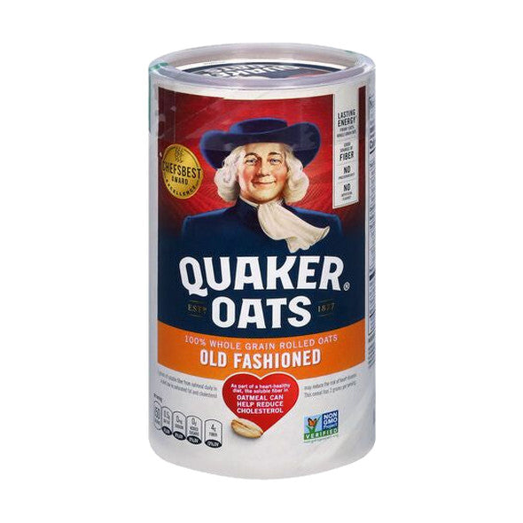 Quaker Oats 100% Whole Grain Rolled Old Fashioned Oats, 18 oz