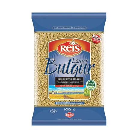 Reis brown village-style coarse (esmer iri pilavlik, köy tipi) bulgur, 1 kg