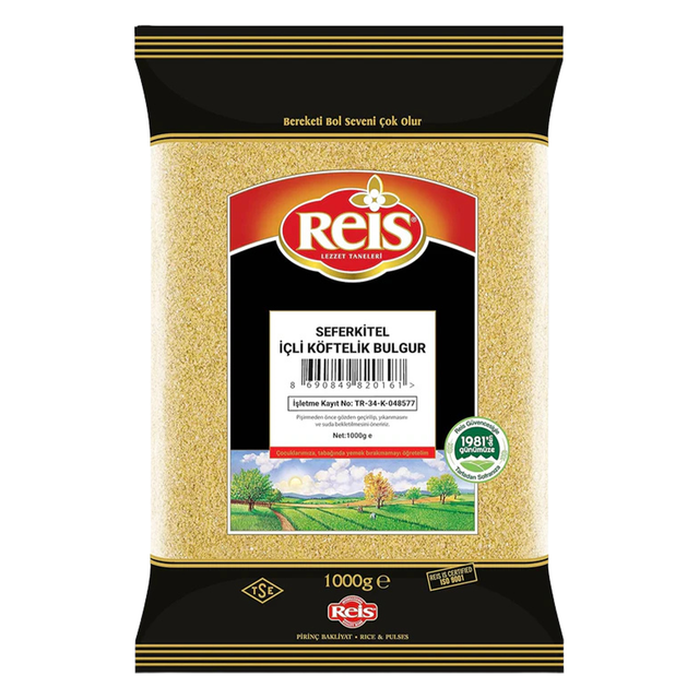Reis Seferkitel İçli Köftelik fine bulgur for kibbeh, 1 kg pack
