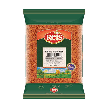 Reis split red lentils, 1 kg bag
