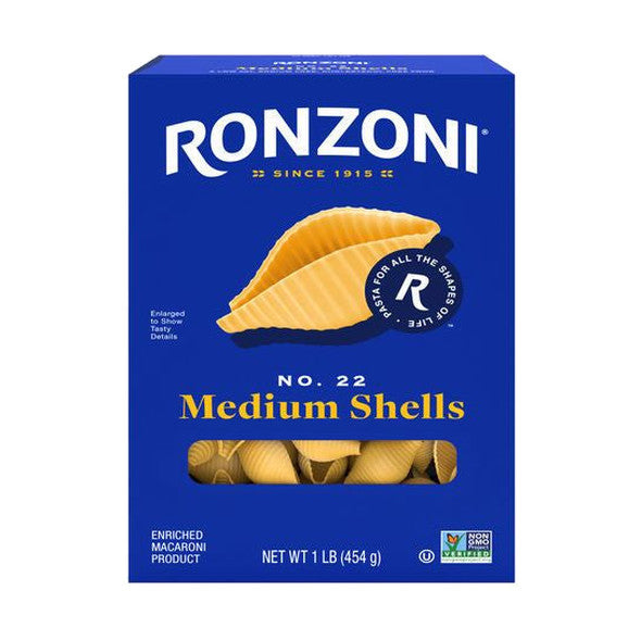 Ronzoni Medium Shells, No.22, 1 lb