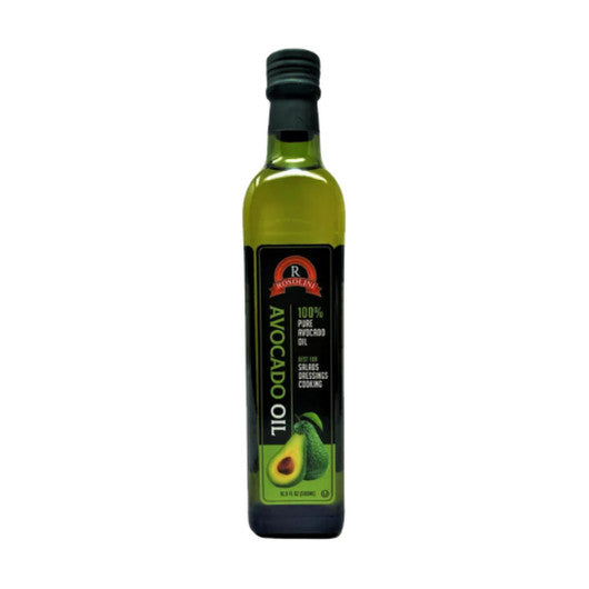 Rosolini Avocado Oil Bottle, High-Heat Cooking Oil, 17 fl oz / 500 ml