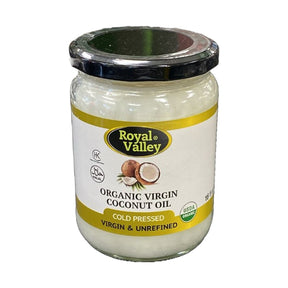 Royal Valley Organic Virgin Coconut Oil 473 ml - front of pack