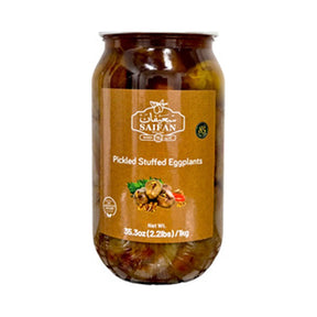 Saifan Pickled Stuffed Eggplants Makdous 1 kg - front of pack