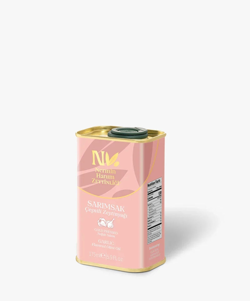 Garlic Infused Extra Virgin Olive Oil - Nermin Hanim 5.9 Fl Oz (175ml)