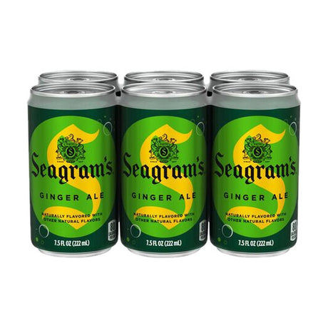 Seagram's Ginger Ale, 6 x 7.5 fl oz