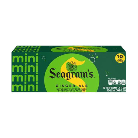 Seagram's Mini Ginger Ale, 10 x 7.5 fl oz