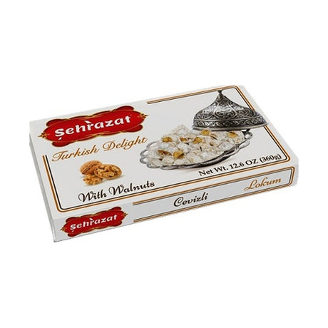 Şehrazat Turkish Delight with Walnut 360 g - front of pack