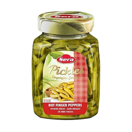 Sera Pepperoni Hot Fingers Pickled Peppers, 640 g
