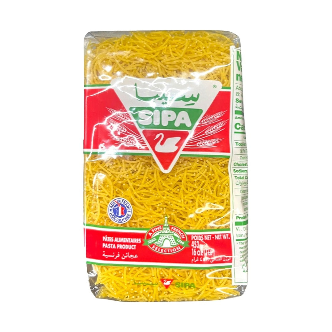 Sipa Shahariyah Angel Hair Pasta Cello 454 g - front of pack