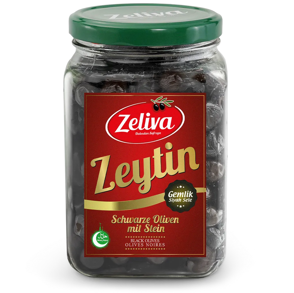 Zeliva Gemlik Black Olives 900g