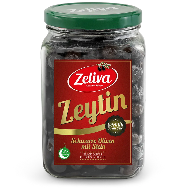 Zeliva Gemlik Black Olives 900g