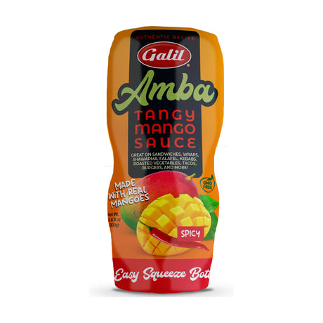 Spicy tangy mango sauce, squeeze bottle, 10.6 oz