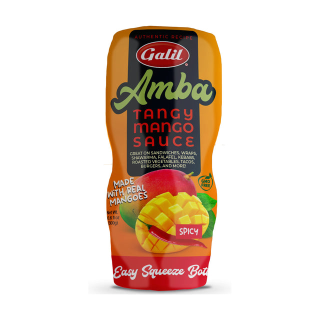Spicy tangy mango sauce, squeeze bottle, 10.6 oz
