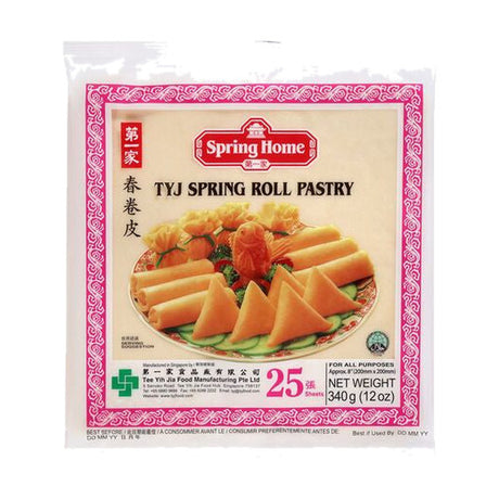Spring Home TYJ Spring Roll Pastry, 25 Sheets