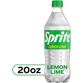 Sprite Lemon-Lime soda, 20 fl oz bottle, front view