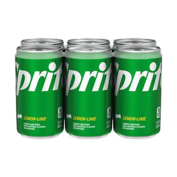 Sprite Soda, Lemon-Lime, 6 Pack, 6 x 7.5 fl oz