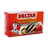 Sultan Sardines in Tomato Sauce Hot 123 g - front of pack