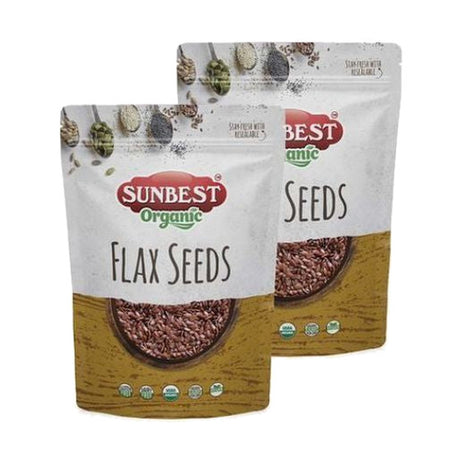 Sunbest Organic Flax Seeds, 16 oz