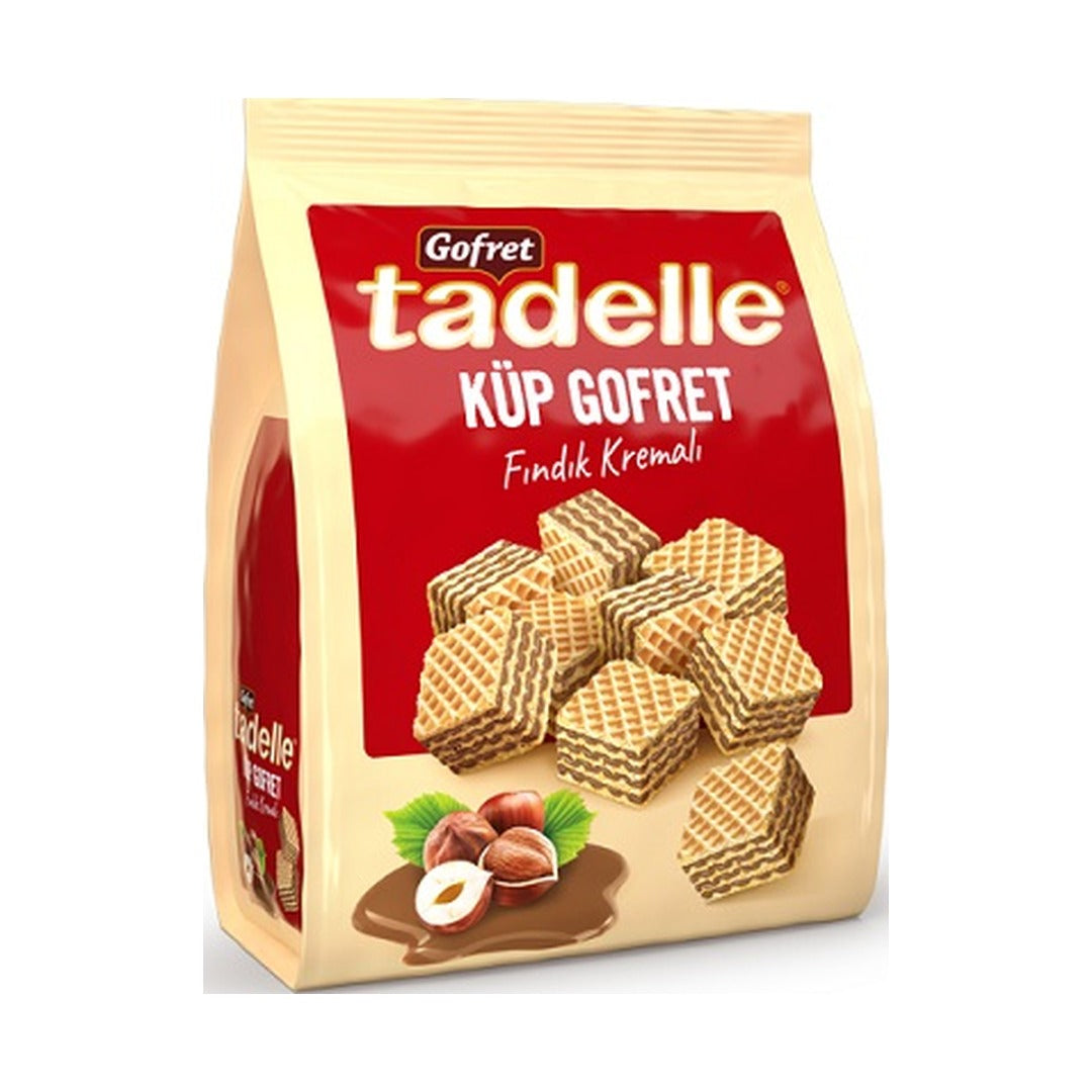 Tadelle Cube Wafer Hazelnut 200 g - front of pack