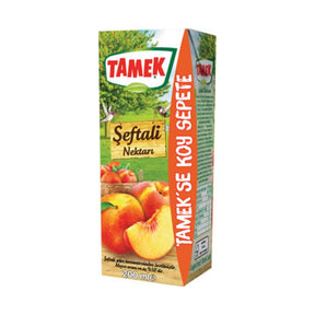 Tamek Peach Juice 200 ml - front of pack