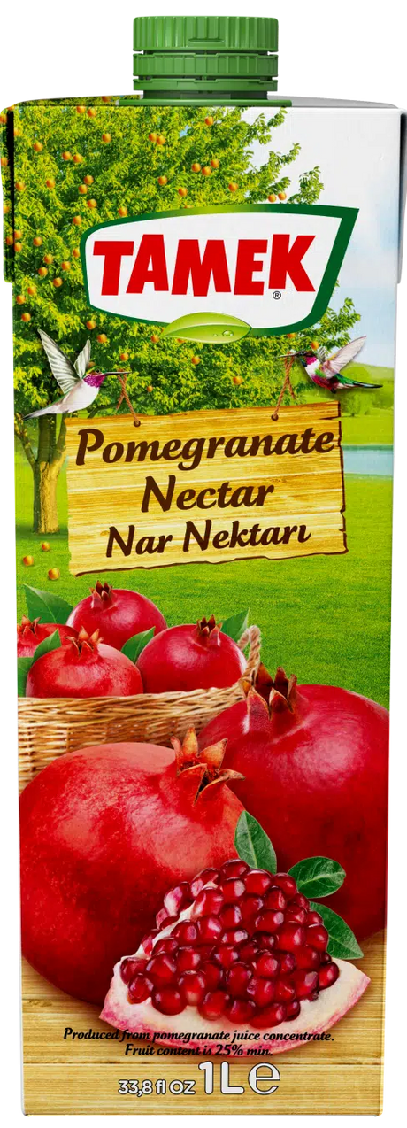 Tamek Pomegranate Nectar 1 L - front of pack