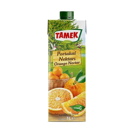 Tamek Portakal Nektari Orange Nectar Juice, 1 L