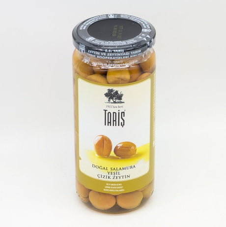 Tariş Scratched Green Olives - Edremit Yesil Cizik Zeytin 300 g/485 g