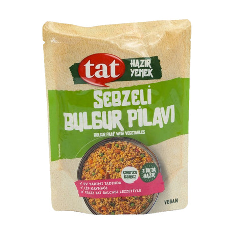 Tat Hazır Yemek Sebzeli Bulgur Pilavı bulgur pilaf with vegetables, 250 g pouch