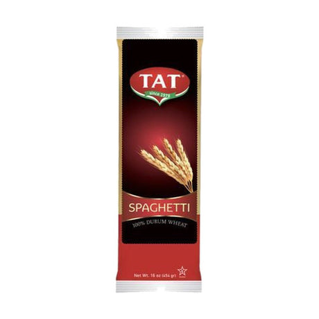 Tat Spaghetti durum wheat pasta, 454 g (16 oz) pack