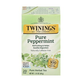 Twinings Herbal Tea, Pure Peppermint, Tea Bags - 20 Bags