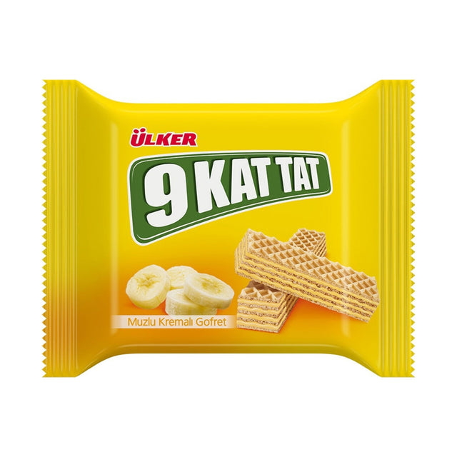 Ülker 9 Kat Banana Wafers 39 g - front of pack