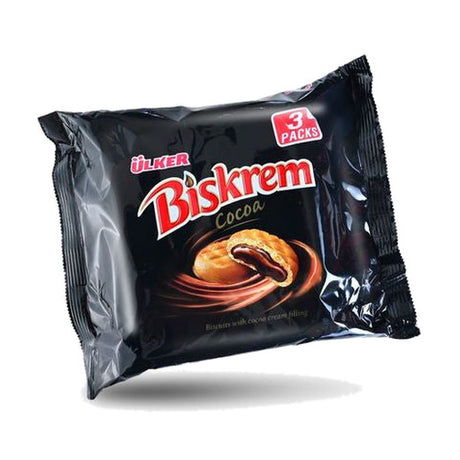 Ulker Biskrem Cocoa Biscuits 3 Packs, 3 x 100 g
