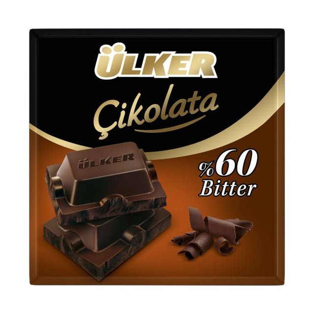 Ülker Bitter Chocolate Bar 60% 60 g - front of pack