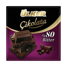 Ülker Bitter Chocolate Bar 80% 60 g - front of pack
