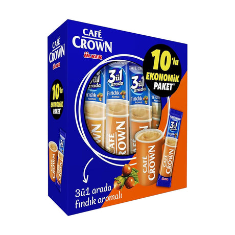 Ulker Cafe Crown Hazelnut 3 IN 1 10 Pack