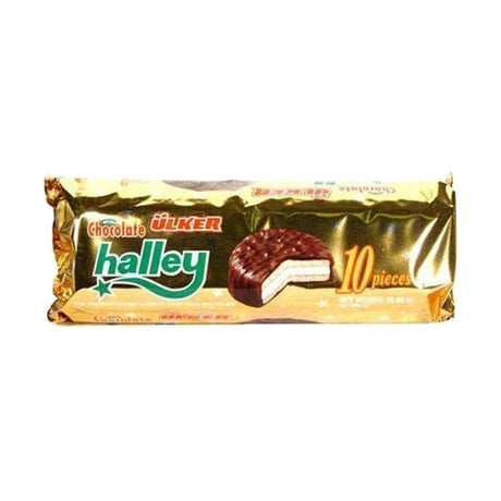 Ulker Halley Chocolate Coated Biscuit with Marshmallow, 10.58 oz