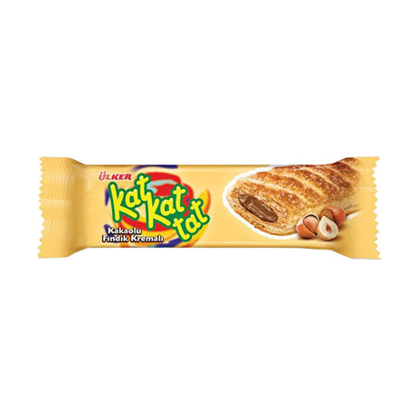 Ulker Kat Kat Tat Crispy Puff Pastry with Hazelnut Cream