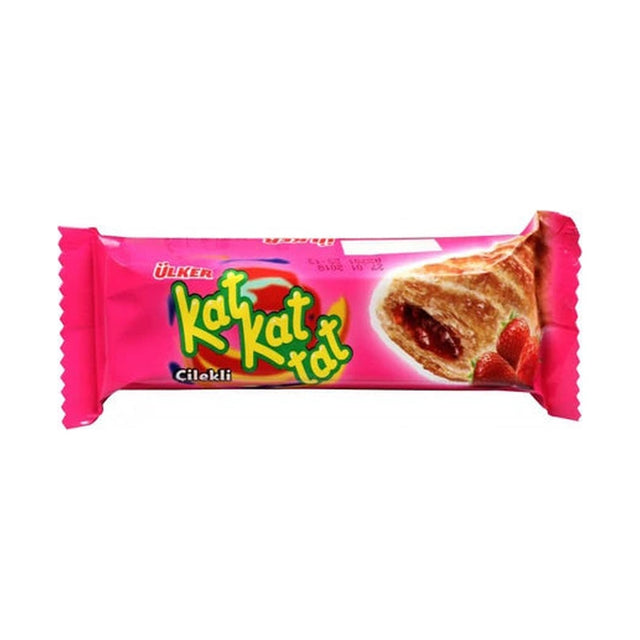 Ülker Kat Tat Strawberry Filling Biscuit 28 g - front of pack