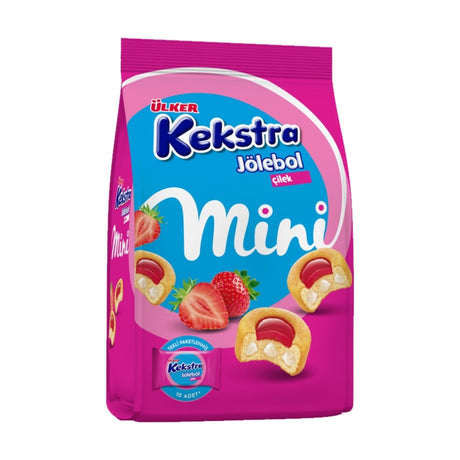 Ulker Kekstra Mini Strawberry Cakes in Single Serve Bag