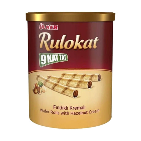 Ülker Rulokat wafer rolls with hazelnut cream, 170 g