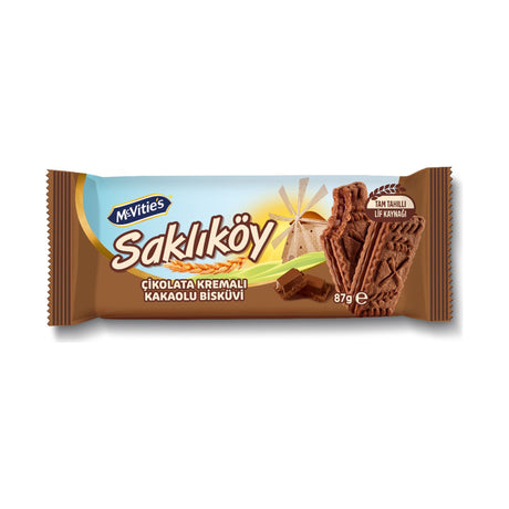 Ülker Saklikoy Cocoa Cream Biscuits 87 g - front of pack