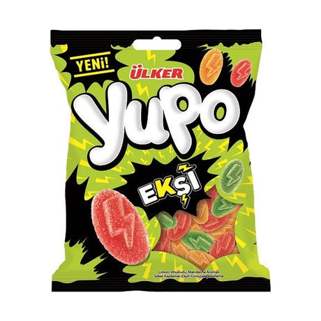 Ülker Yupo Jelly Sour Gummy Candy, 65 g bag