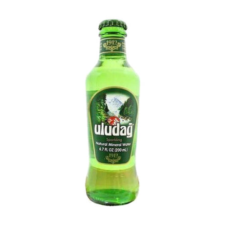 Uludağ natural sparkling mineral water, 200 ml glass bottle