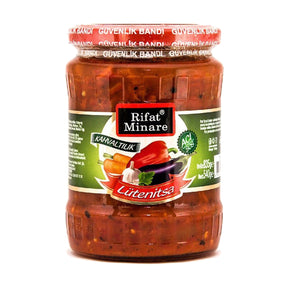 Rifat Minare Kahvaltılık Lütenitsa hot breakfast spread, 540 g glass jar